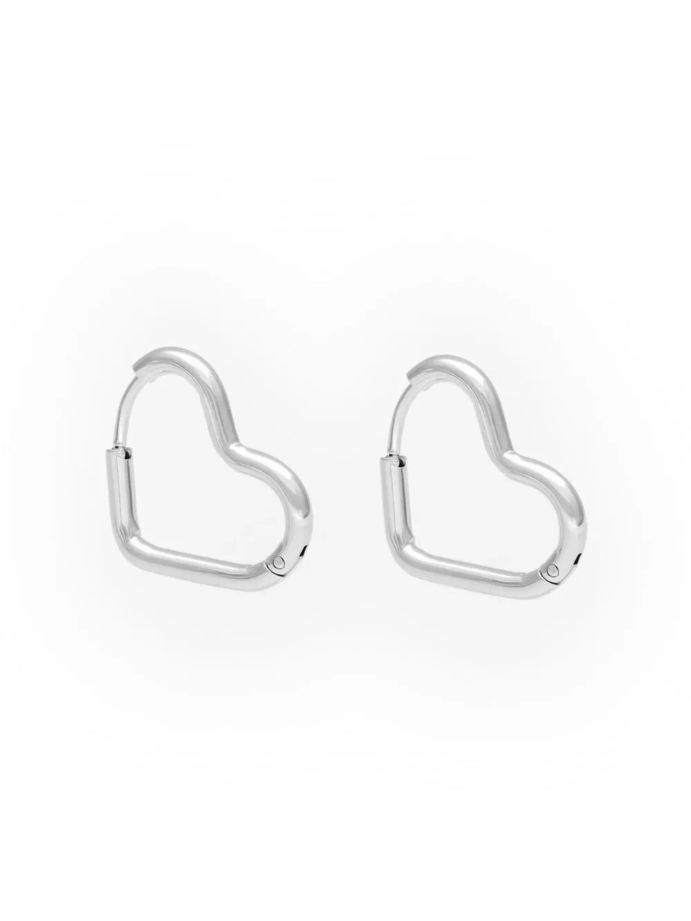 Heart Hoop Earrings Q1101